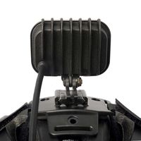 Lamp and battery mount for helmets with air vents